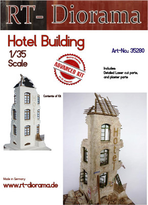 Hotel Building [Standard] 1:3 5 Diorama Modell Kit Rt-diorama