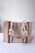 Chloé Woody Beige Medium Tote Bag