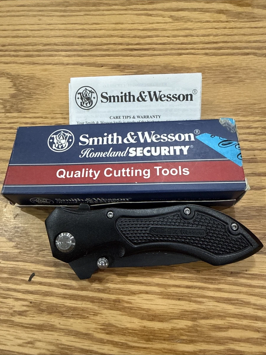 Smith & Wesson Titanium Handle Black Collectible Folding Knives