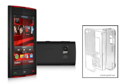 Durchsichtige Kristall Hülle Schutz Starr Für Nokia 6060