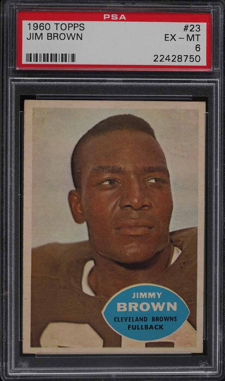 1960 Topps Football Jim Brown #23 PSA 6
