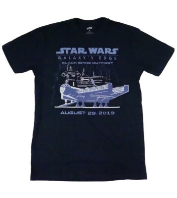 NEW Disney Star Wars Galaxy s Edge Opening Day Adult MEDIUM T-Shirt MSRP $34.99