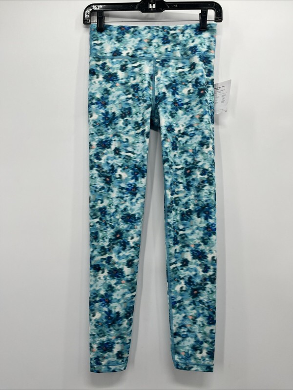 Athleta Girl Ultra High Rise Chit Chat Lily Pond Aqua Tight Size 14 / XL 658286