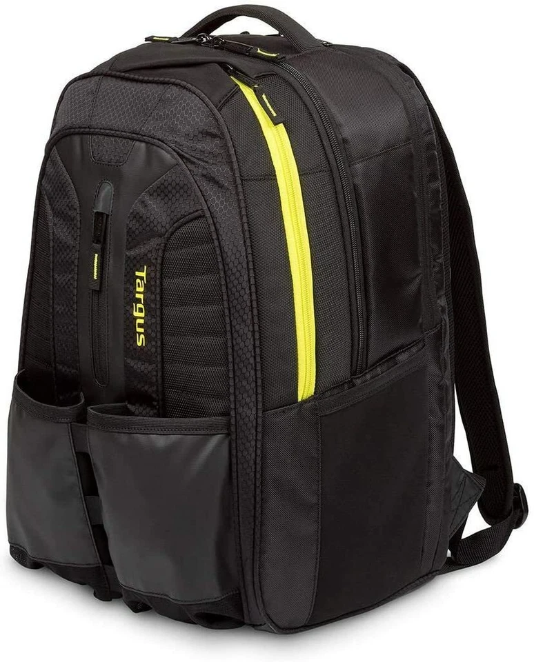 Targus Work Play Rackets Black/Yellow Sports Bag Tennis Equipment Backpack - Image 3 of 4