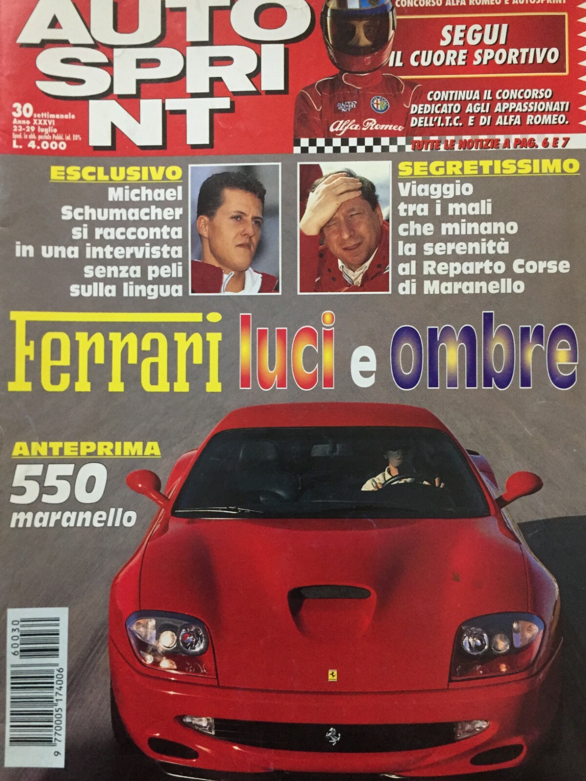 AutoSprint 1996 30.Ferrari 550 Maranello,Michael Schumacher,Eddie Irvine