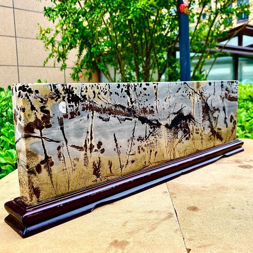 12.74LB Beautiful Natural Chinese Dendritic Limestone Picture Stone Guohua - Rar - 第 13/18 張圖片
