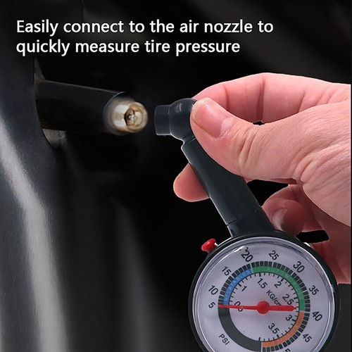 Car Tyre Tire Pressure Gauge For Car Auto Motorcycle Truck Bike Dial Meter - Picture 4 of 8