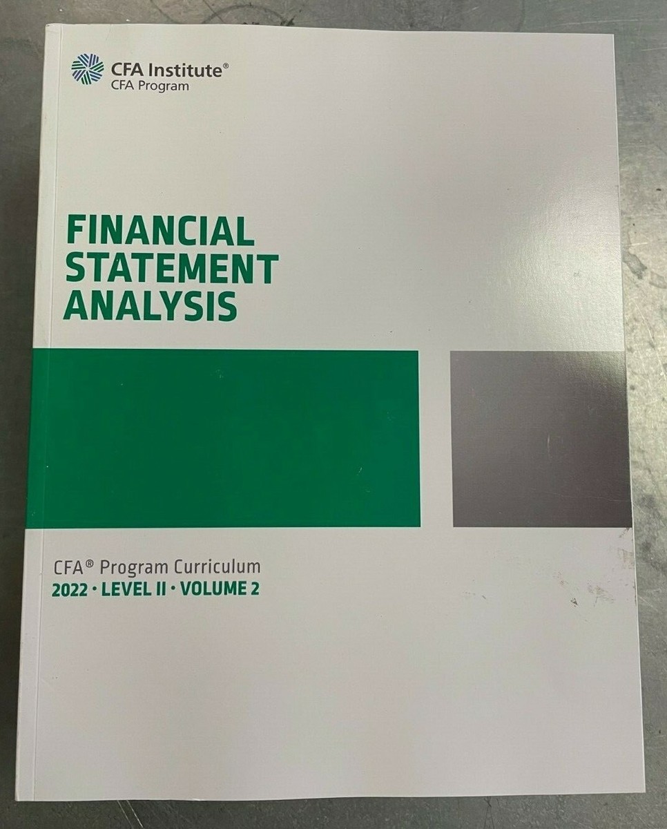 CFA Institute CFA Program Curriculum Level II Volumes 1 to 6