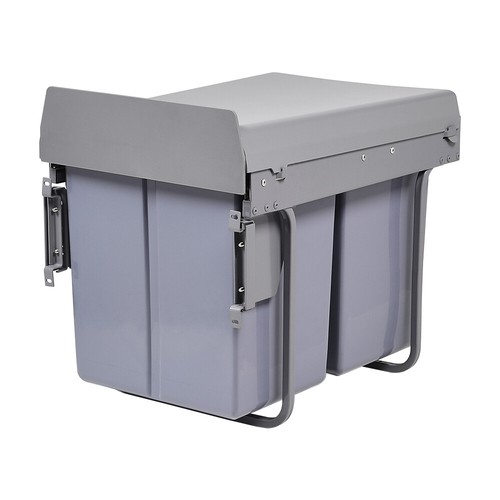 40L Kitchen Insert/Pull Out Recycling Waste Bin Cabinet Built-in Trash Dustbin - Picture 2 of 13