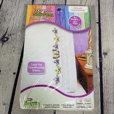 Janlynn Stamped Cross Stitch Pillowcase Pairs Kit - Pansy  Butterfly 998-4007