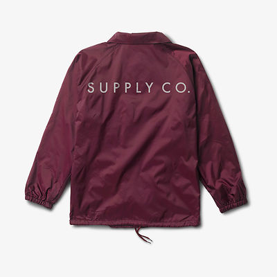 DIAMOND SUPPLY CO BRILLIANT COACH JACKET BURGUNDY UK