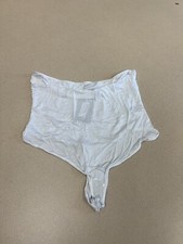 Pretty Little Thing White Sleeveless Bodysuit Size 20 plus size Nwt 293