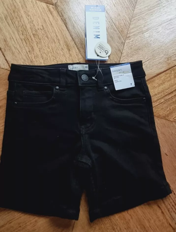 Target Girls Black Denim Mid Length Short Size 7 RRP 20 eBay