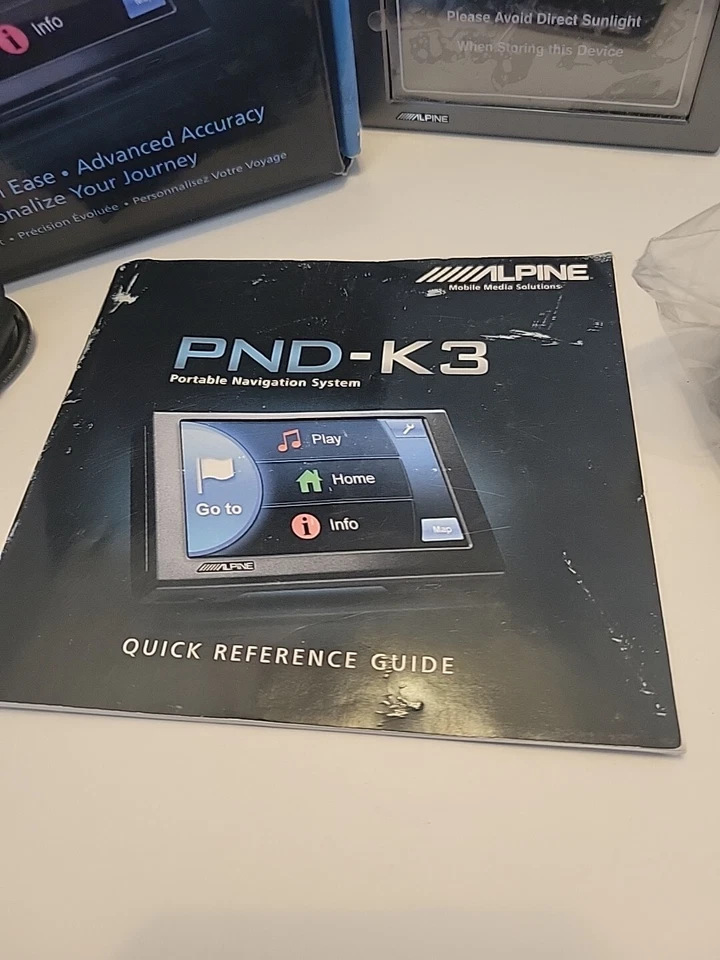 Alpine Pnd-k3 Gps Portable Navigation System Looks New Open Box Tested - Image 3 of 4