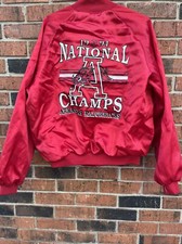 Vintage 94 Lee Western Sportswear University of Arkansas NCAA Satin Jacket L