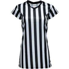Murray Sporting Goods Women's Black and White Stripe Referee Shirt