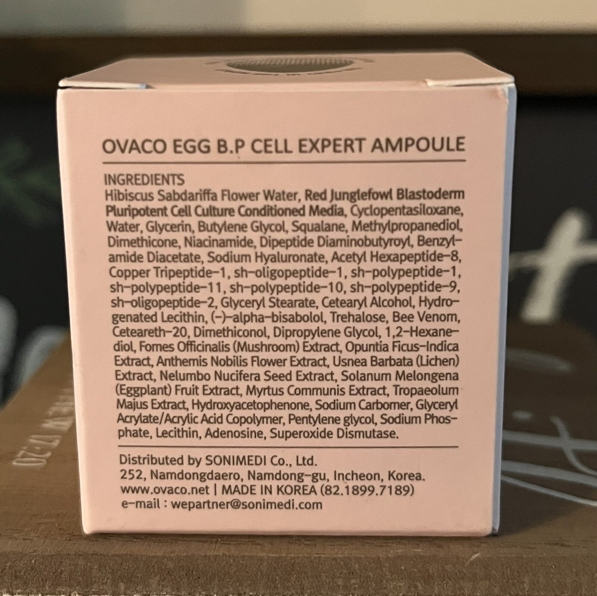 OVACO EGG Blastoderm Pluripotent Cell Expert Ampoule 5 ML Exosomes