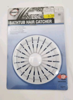 NWT DANCO Universal Bathroom Bathtub Suction Cup Hair Catcher Strainer and Snare