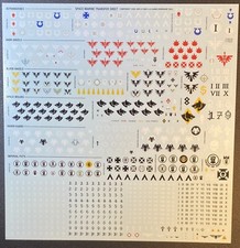 Space Marines Transfer Sheet Decals Leviathan Warhammer 40k - x1 