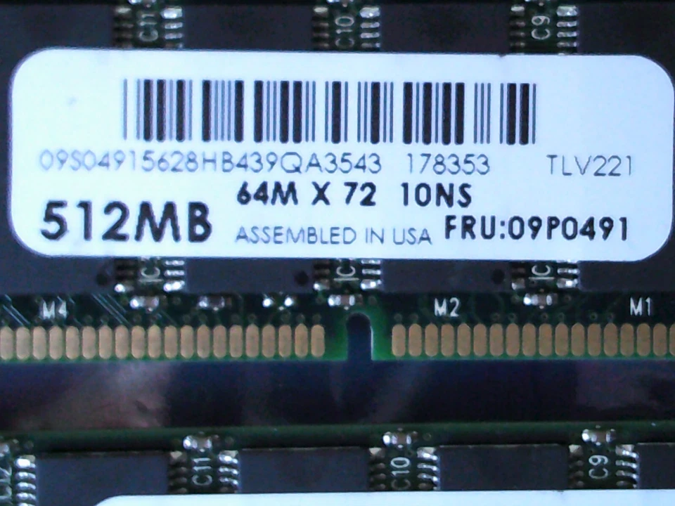 IBM 2GB 4 X512MB 09P0491 PC-100 DDR 200-Pin DIMM 100MHz 3.3V Memory ORIGINAL IBM - Image 2 of 4