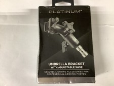 Platinum- Umbrella Bracket with Adjustable Shoe - Black