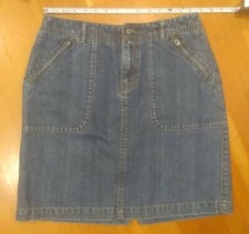 Cotton Denim Jean Skirt Eddie Bauer Size 4 Medium