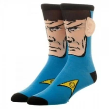 Star Trek Spock Socks Licensed Crew Sock with Ears