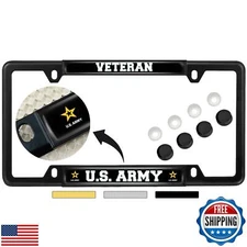 [Officially Licensed Product] - Veteran U.S. Army with Star Logo - Domed Cust