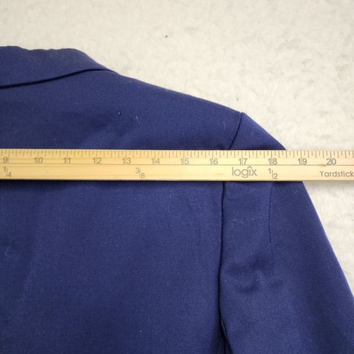 Chaqueta de Remo Vintage Hugo Buscati Milano 6 Azul Marino Mujeres Preppy Old Money Cricket - Imagen 11 de 12