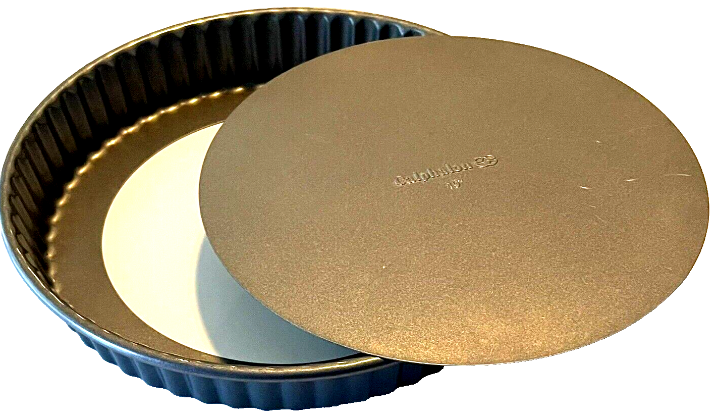 Calphalon Removable Bottom Fluted Nonstick 10”Quiche Tart Mold Pie Pan