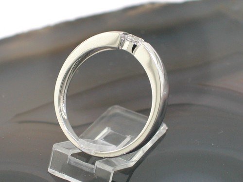 Venta Anillo banda brillante 585 oro blanco cuarto de quilate brillante 0,25ct Wesselton - Imagen 5 de 8