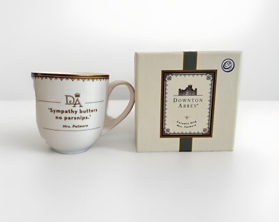 Downton Abbey 2015 Ceramic Cup Mug Mrs. Patmore ''Sympathy Butters No Parsnips''