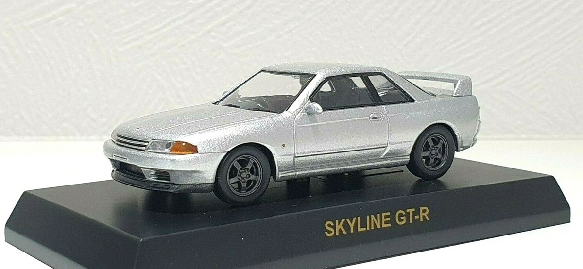 1/64 Kyosho NISSAN SKYLINE GT-R R32 BNR32 SILVER diecast car model