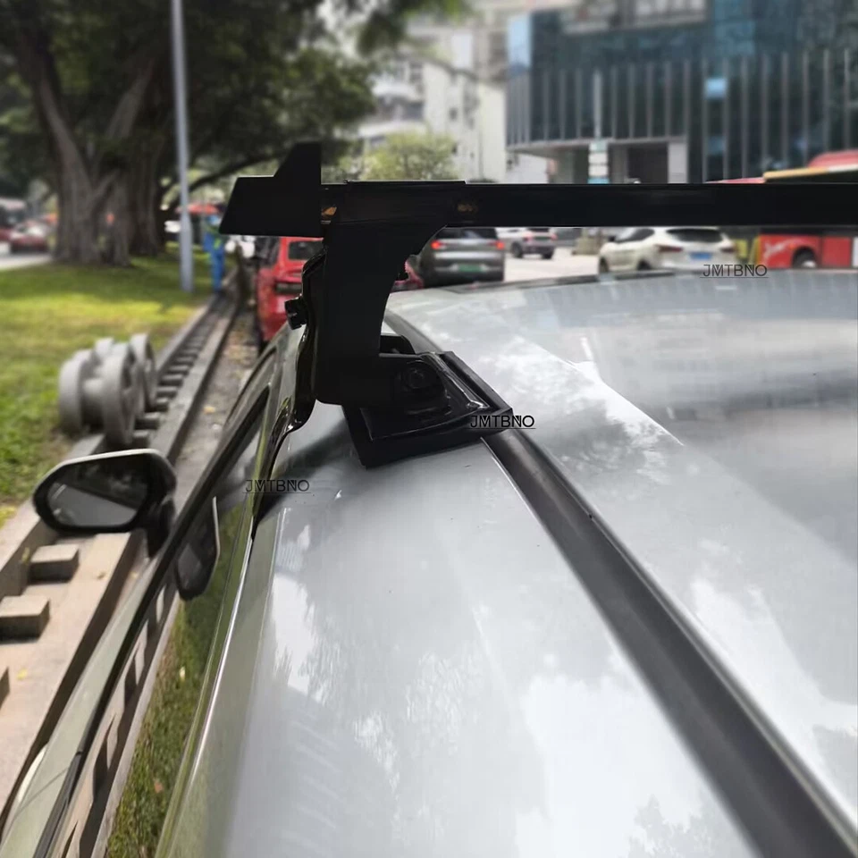 Portaequipajes de techo superior 54" barra transversal equipaje kayak portaequipajes para Cadillac CTS ATS XTS Foto 4 de 4