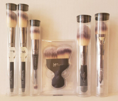 IT Cosmetics HEAVENLY LUXE BRUSH 7 PCS SET Blush Contour Makeup - SEALED