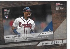 2019 Topps Series 1 Baseball '18 Topps Now Review Ronald Acuna Jr Braves
