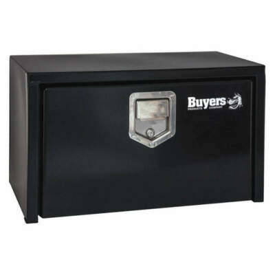 Buyers Products Black Steel Underbody Truck Box w/ Paddle Latch (18x18x30 Inch)