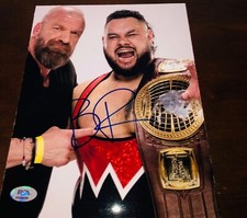 Bronson Reed WWE NXT World Champion Signed 8x10 Photo PSA Triple H A