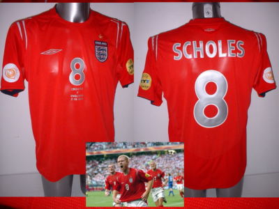 England SCHOLES Erwachsene XL Euro 2004 Shirt Trikot PRIVATES ANGEBOT für die Chefdogs