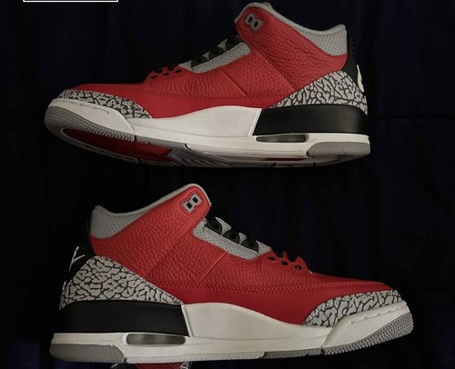 Nike Air Jordan 3 Retro SE Unite Fire Red Cement 2020 Size 10.5 CK5692-600 - Picture 2 of 5