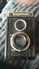 Voigtlander Brillant  medium format camera with Case and Meyer Range Finder