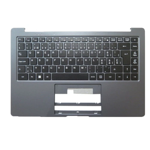Used Gray PalmRest&Keyboard For Jumper EZBook S5 Swiss SW Without Touchpad