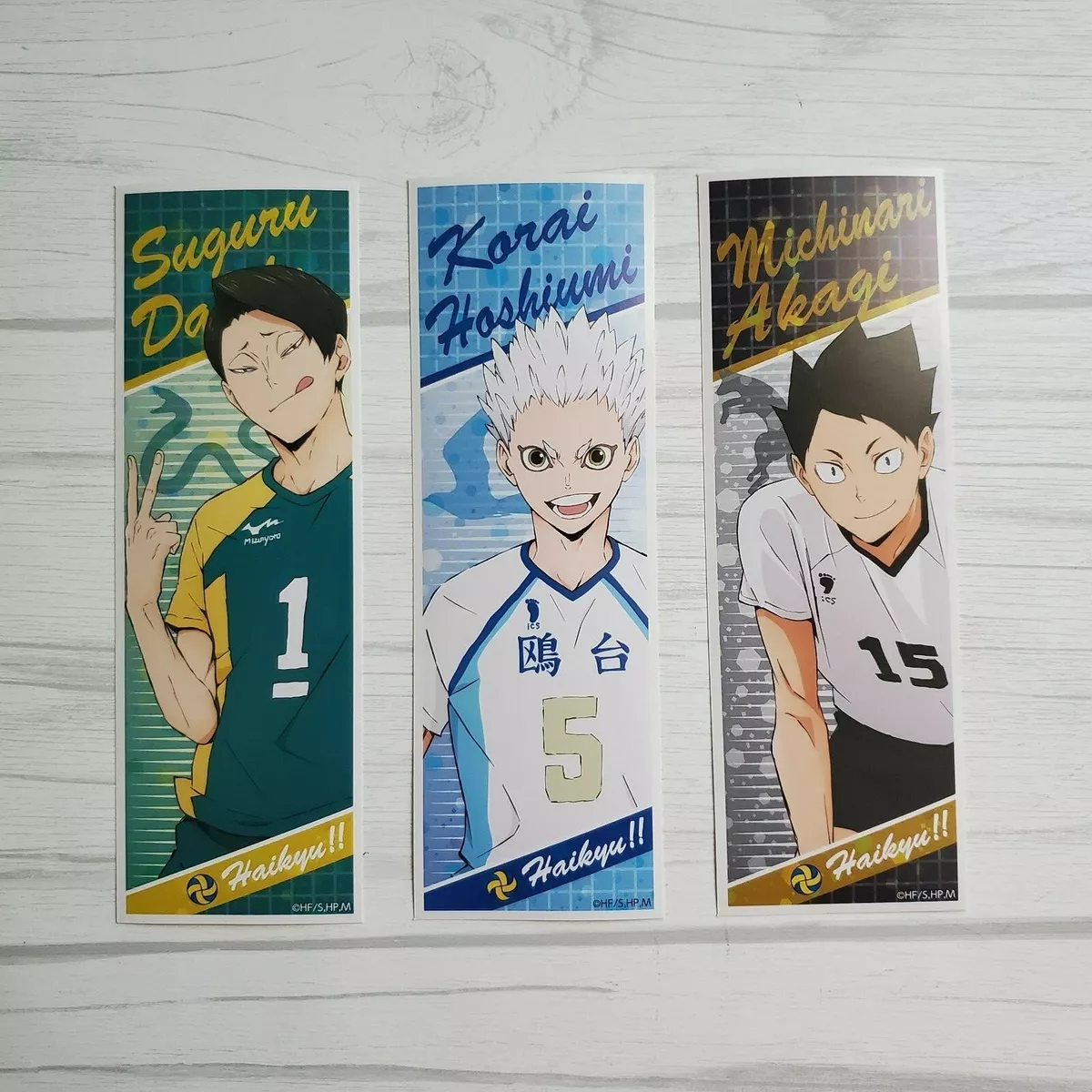 Haikyuu TO THE TOP Stickers - Daishou Suguru, Hoshiumi Kourai & Akagi  Michinari