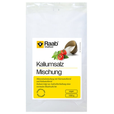 Raab Kaliumsalz Mischung 1kg , Alternative zu Kochsalz