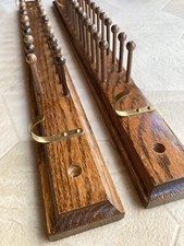 Vintage, Solid Wood, Made in USA Tie/Scarf/Belt/Jewelry Racks--Set of 2