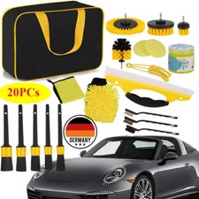 Auto Reinigungsset 20-teiliges Autopflege Set für Innenraum & Außen Autowaschset