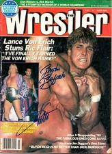 Greg The Hammer Valentine Brutus Beefcake Signed The Wrestler Wrestling Magazine