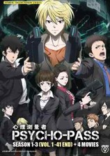 Psycho-Pass Complete Series Season 1-3  4 Movies Anime DVD English Dub 
