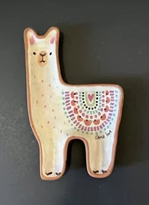 Cute Llama Love Animal Terracotta Art Pottery Trinket Dish Decorative Home Decor