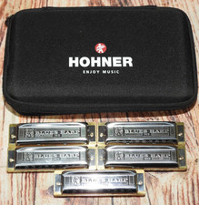 Hohner Blues Band 5 Piece Hohner Blues Harp MS C,D,A,E,G Pro Harmonica Set